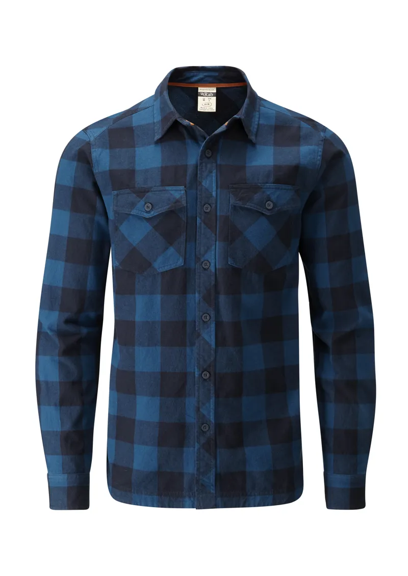 Rab Mens Boundary Shirt Indigo Denim