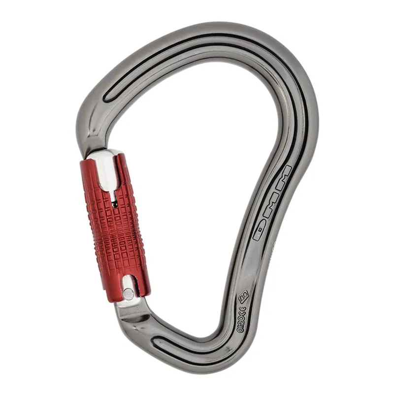 DMM Boa HMS Kwiklock 30kN Carabiner Titanium/Red