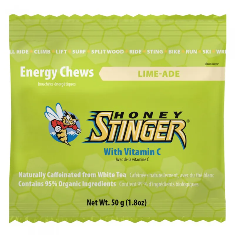 Honey Stinger Naturally Caffeinated Chews Limeade