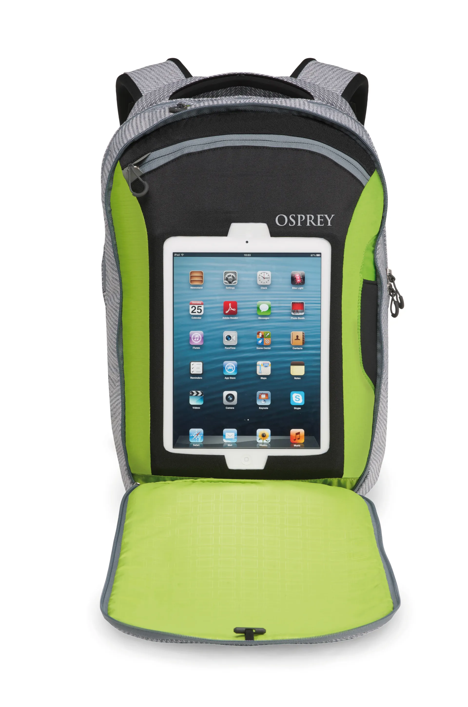 osprey backpack cyber monday -Black Pepper a zippered external pocket for toiletries and rear panel access to a padded laptop sleeve Send Network Osprey Nebula Backpack