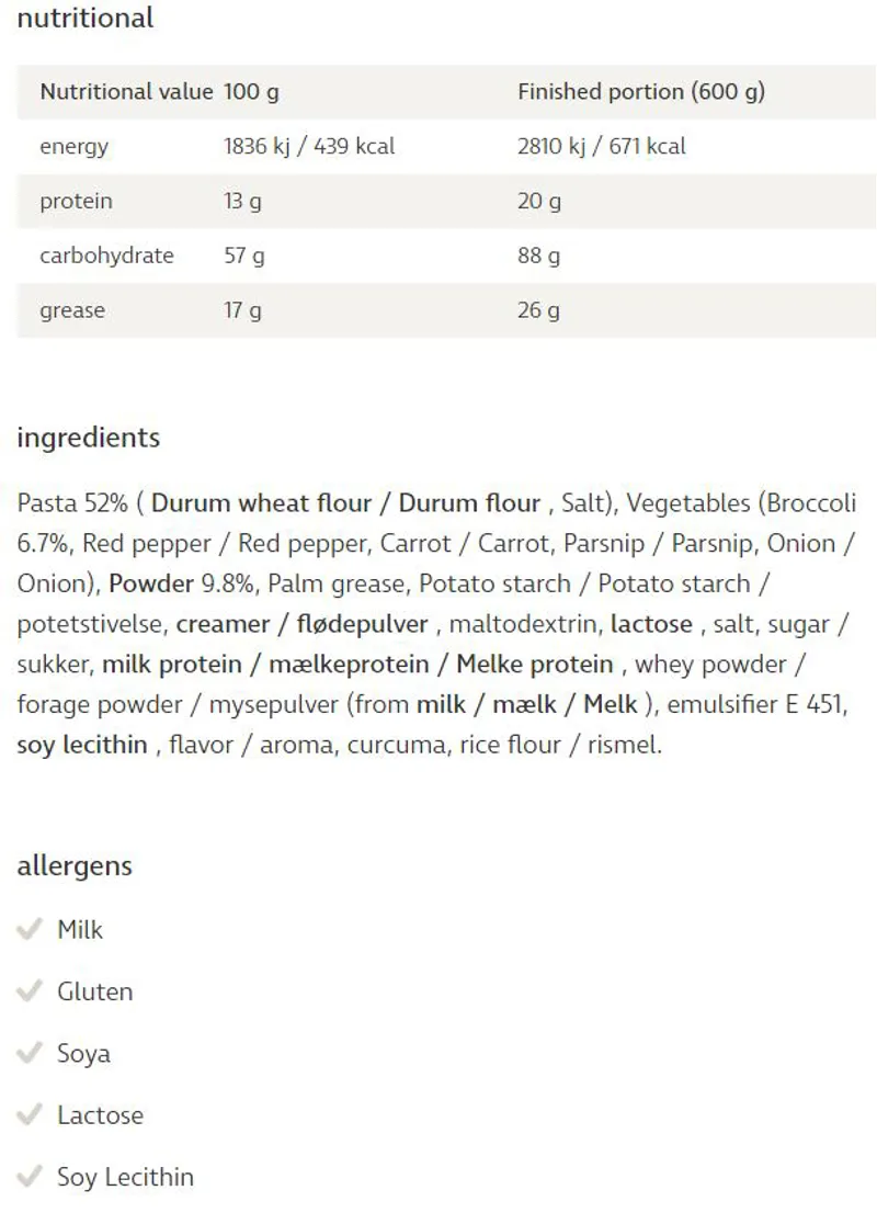 Bla Band Pasta With Cheese And Broccoli Freeze Dried-1