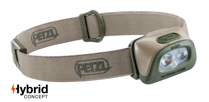 Petzl Tactikka+ RGB Headlamp Desert