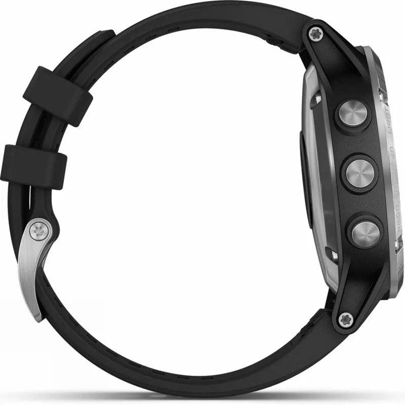 Garmin Fenix 5 Plus Silver With Black Band-4