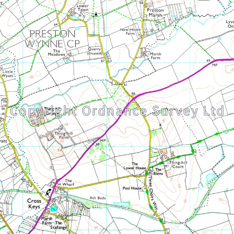 OS Active Explorer Map 202 Leominster and Bromyard-2