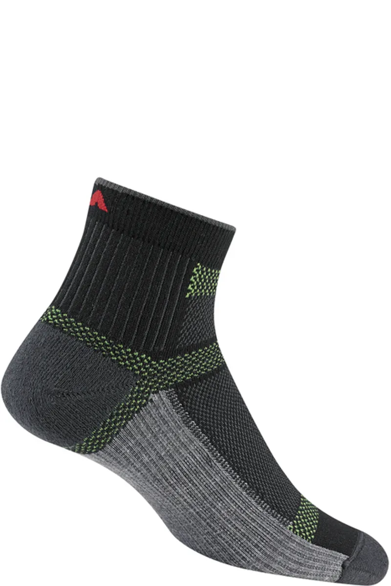 Wigwam Mens Ultra Cool-Lite Quarter Sock Black