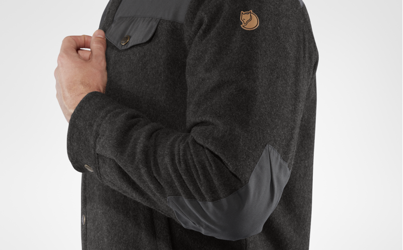 Fjallraven Mens Canada Wool Padded Jacket Stone Grey-6