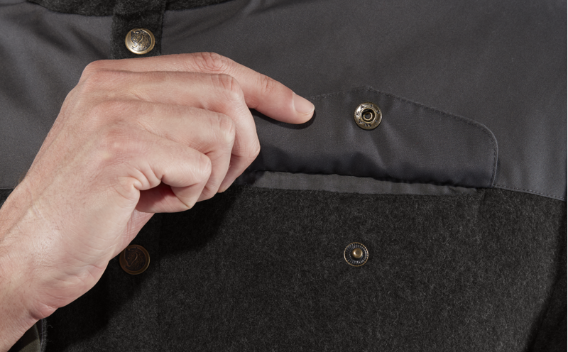 Fjallraven Mens Canada Wool Padded Jacket Stone Grey-8