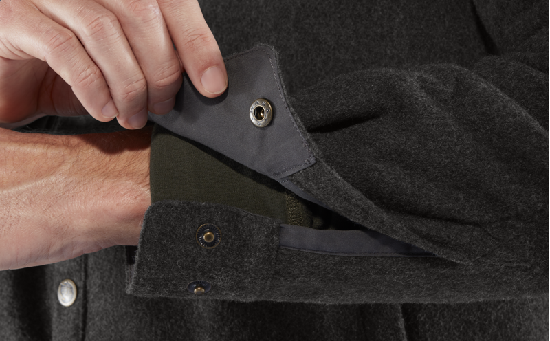 Fjallraven Mens Canada Wool Padded Jacket Stone Grey-9