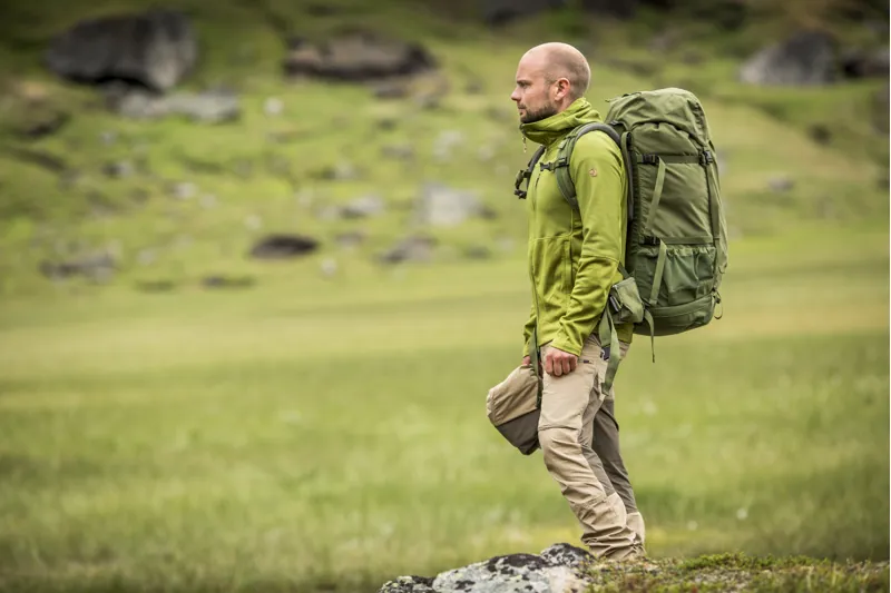 Fjallraven Mens Abisko Lite Trekking Trousers Dusk-2