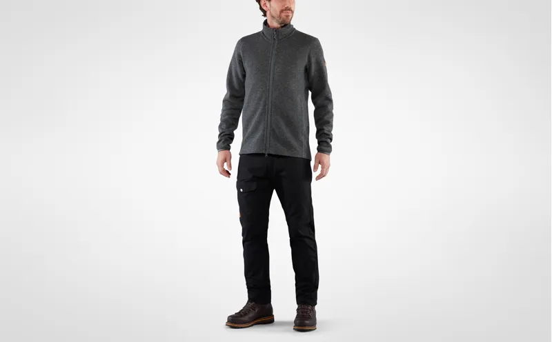 Fjallraven Mens High Coast Wool Sweater Dark Grey-1