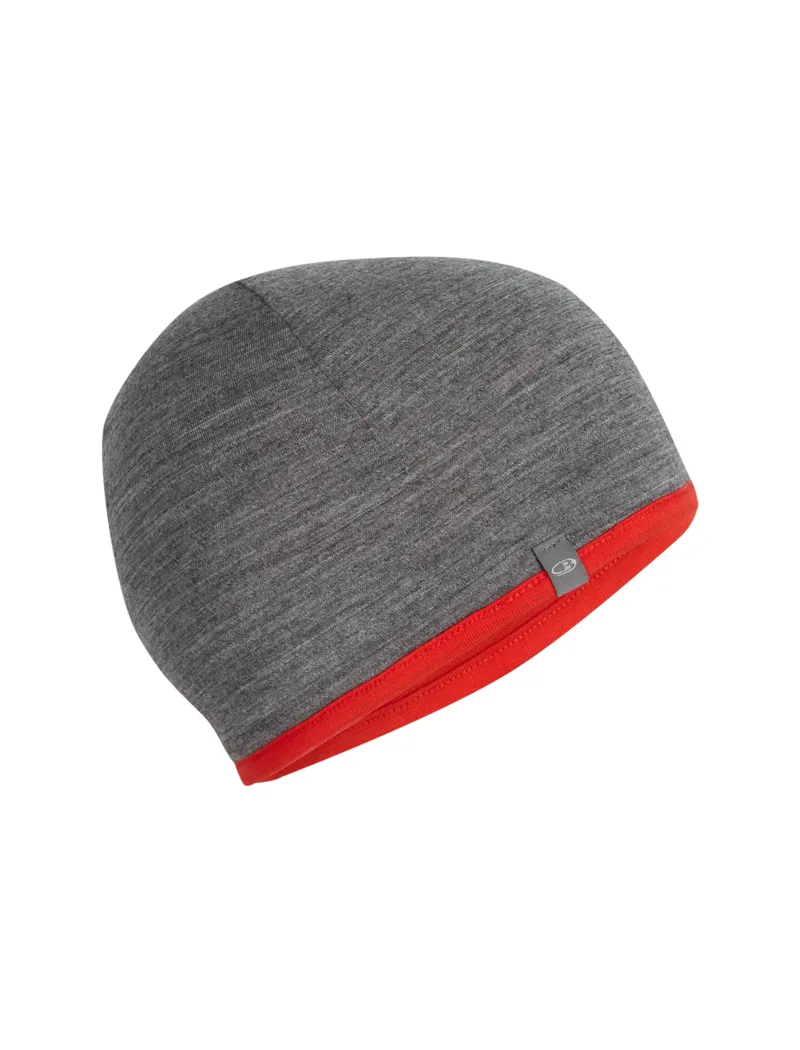 Icebreaker Pocket Hat Chili Red/Gritstone-1