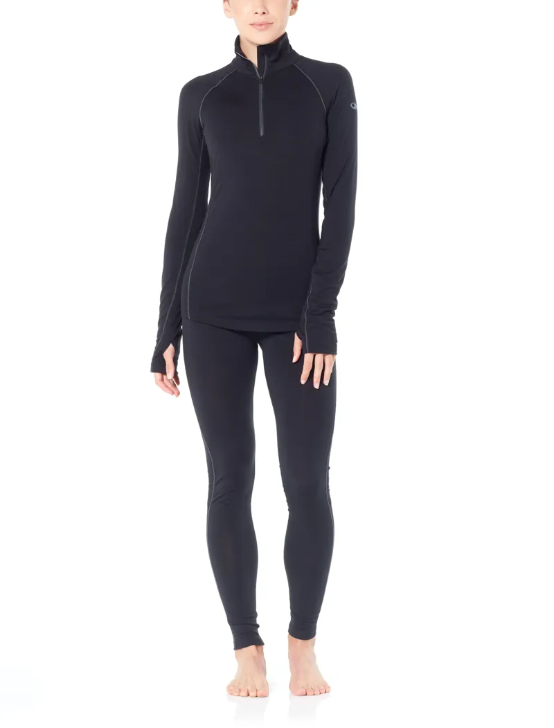 Icebreaker Womens Zone LS Zip Arctic Teal/Kingfisher-3