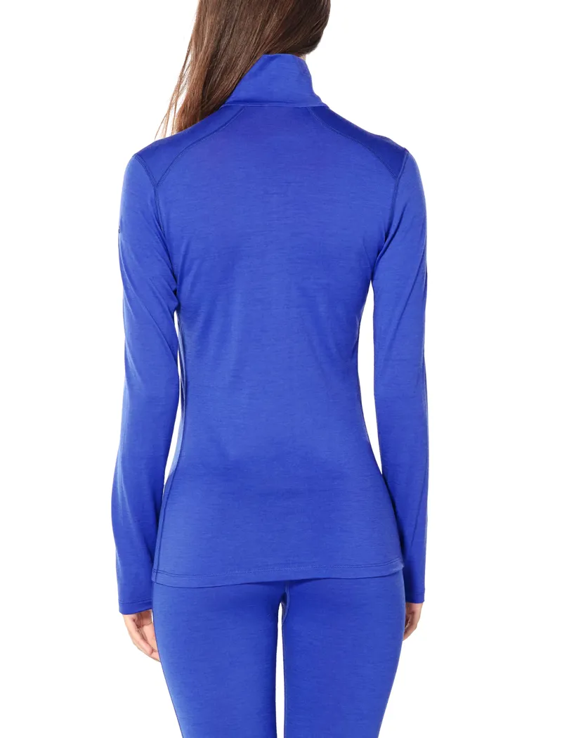 Icebreaker Womens 200 Oasis LS Zip Midnight Navy-2