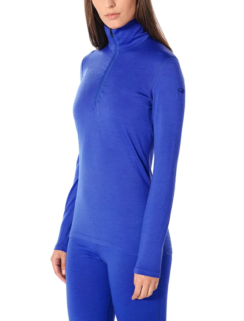 Icebreaker Womens 200 Oasis LS Zip Midnight Navy-4