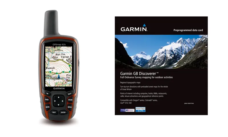 Garmin GPSMAP 62s GPS - GB Discoverer 1:50k Bundle