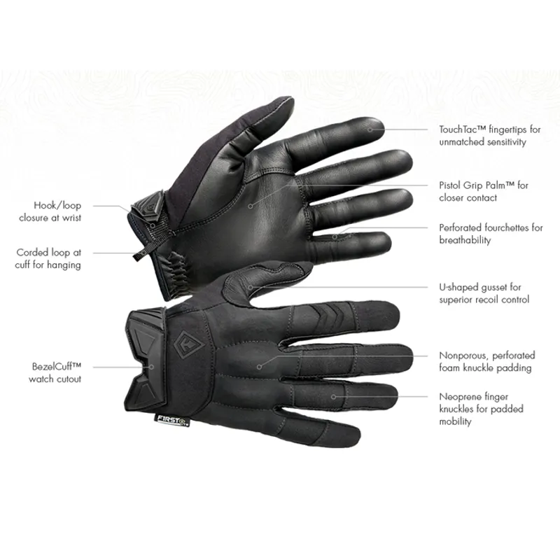 First Tactical Mens Hard Knuckle Glove Black-7