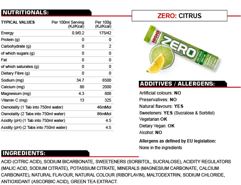 High5 Zero Active Hydration Citrus-1