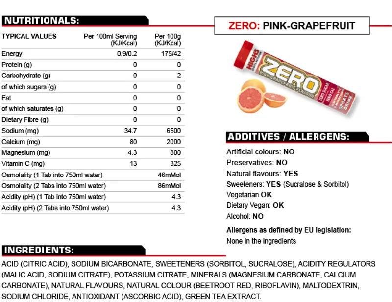 High5 Zero Active Hydration Pink Grapefruit-1