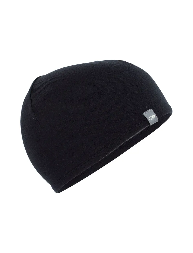 Icebreaker Pocket Hat Black/Gritstone Heather