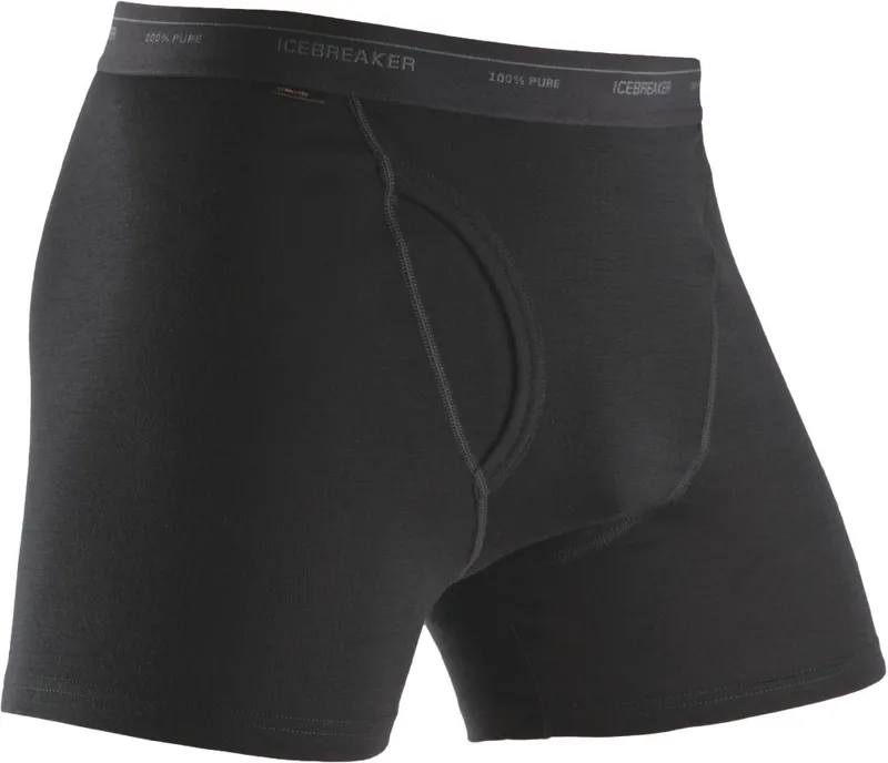 Icebreaker | Mens | Everyday Boxer | Fly | Black