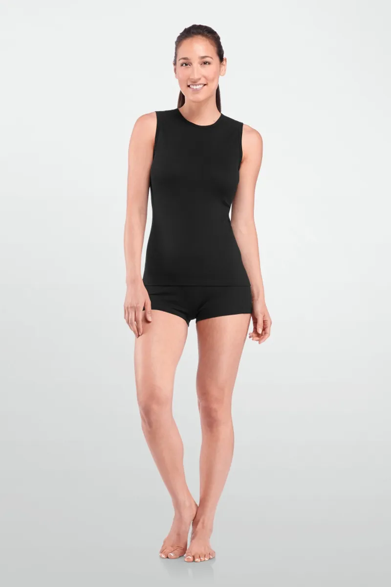 Icebreaker Womens Everyday Boy Shorts Black-2