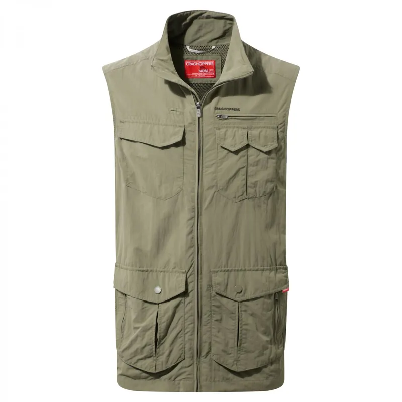Craghoppers Mens Nosilife Adventure Gilet Pebble
