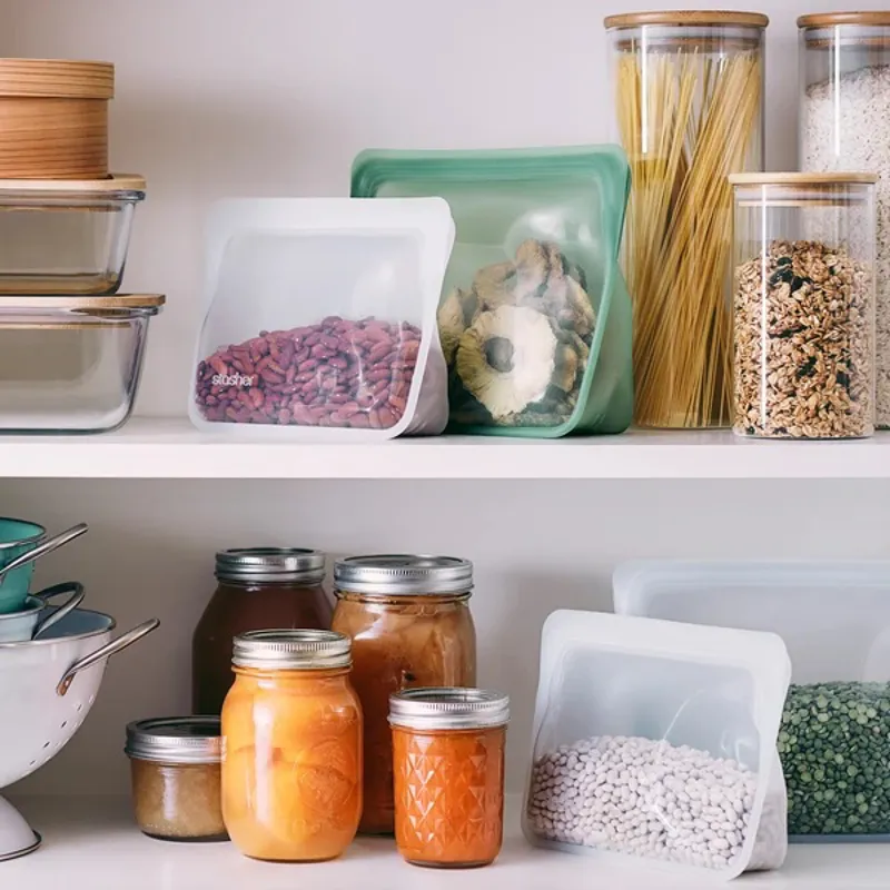 Stasher Mini Stand Up Bag Clear-2