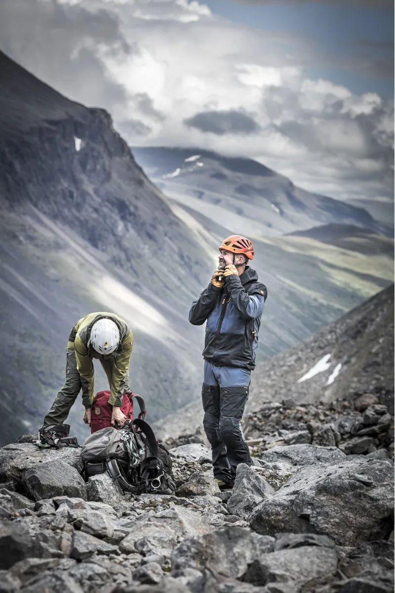 Fjallraven Mens Keb Trouser Tarmac/Dark Olive-3