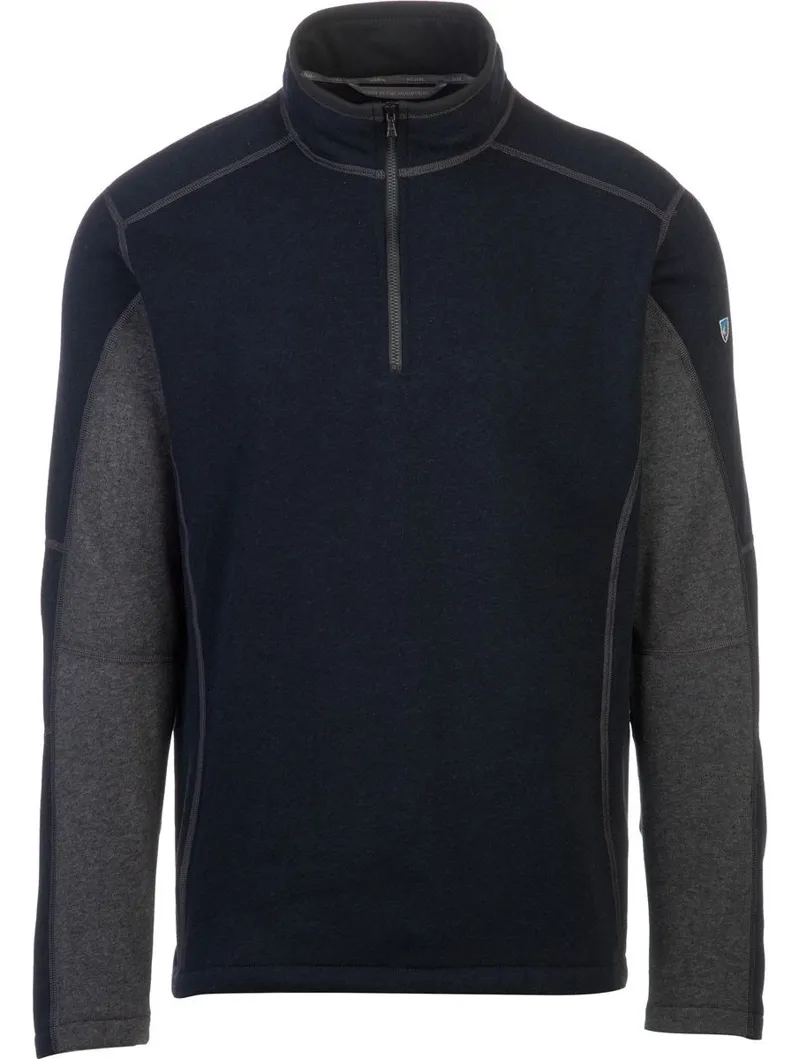Kuhl Mens Revel 1/4 Zip Sweater Mutiny Blue