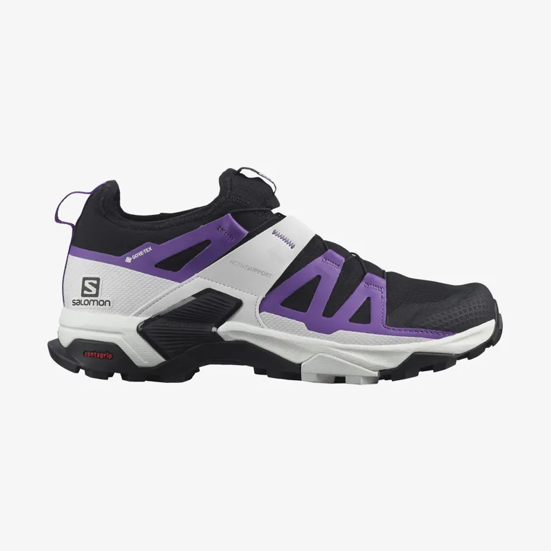 Salomon Women's X Ultra Pro GTX Black/White/Royal Lilac-1