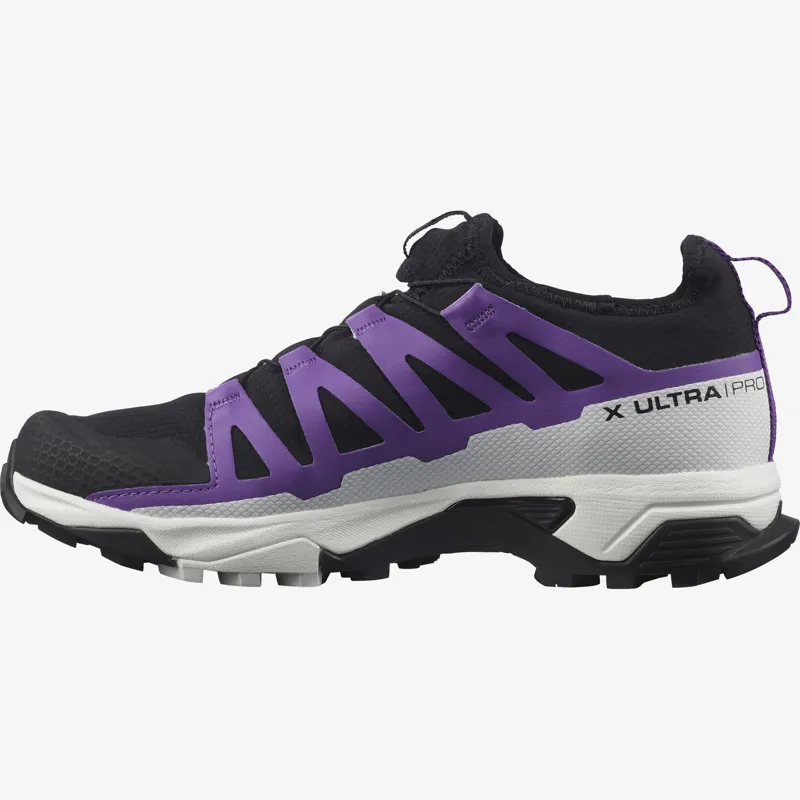Salomon Women's X Ultra Pro GTX Black/White/Royal Lilac-2
