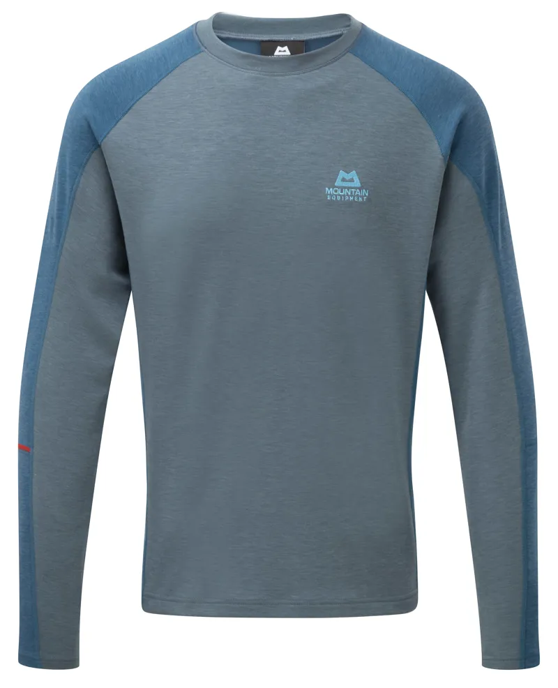 Mountain Equipment Mens Committed Crew Steel Blue/Harbour Blue