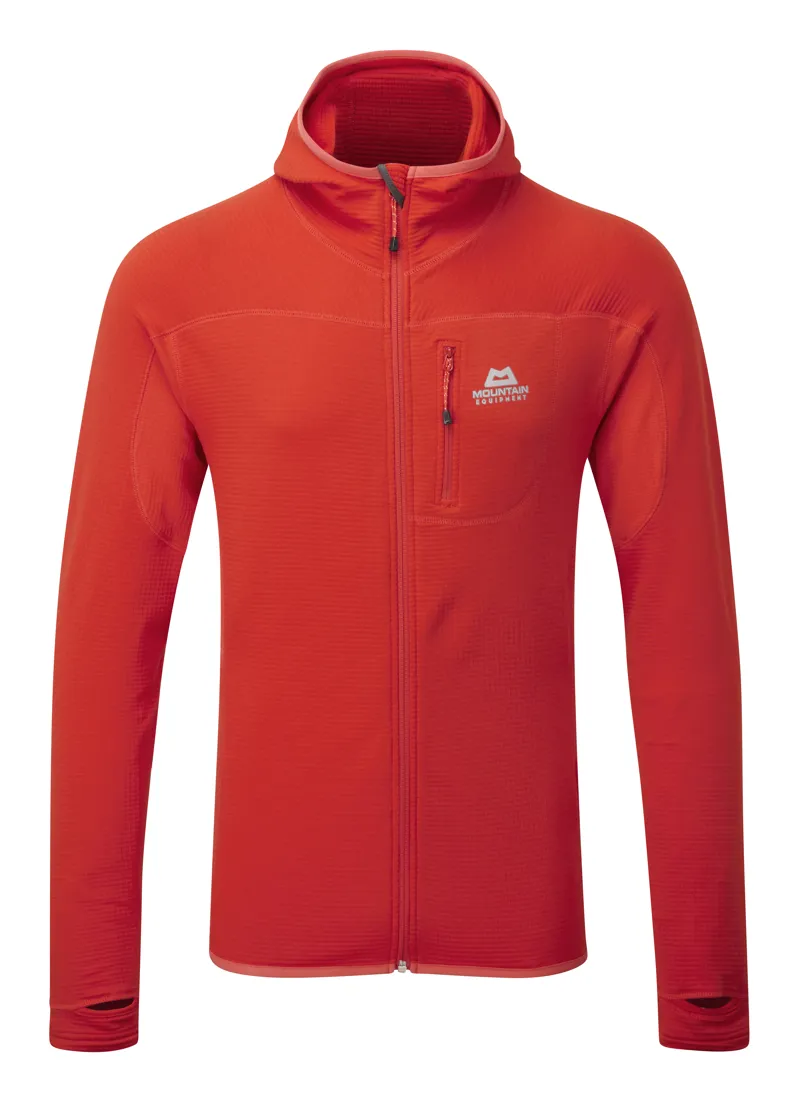 Mountain Equipment Mens Eclipse Hooded Jacket Cardinal Orange
