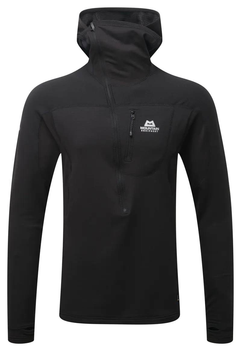 Mountain Equipment Mens Eclipse Hooded Zip-T Black