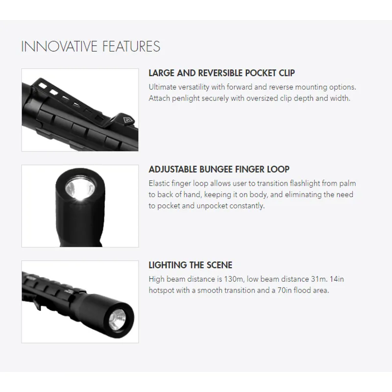 First Tactical Medium Penlight Black-4