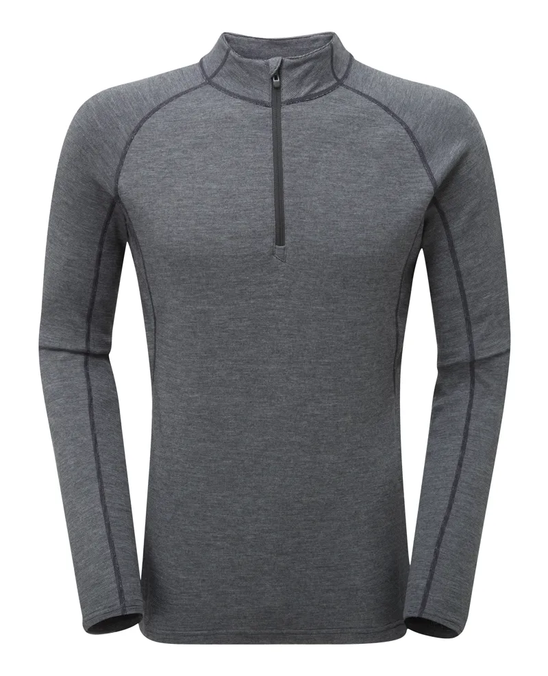 Montane Mens Primino 220 Zip Neck Black