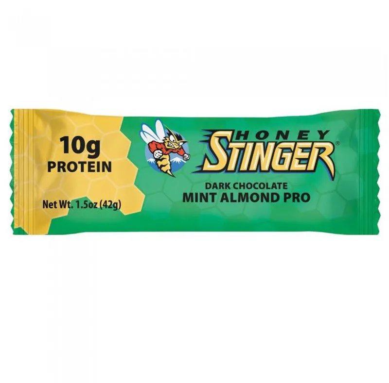 Honey Stinger Dark Chocolate Mint Almond 10g Whey Protein Bar