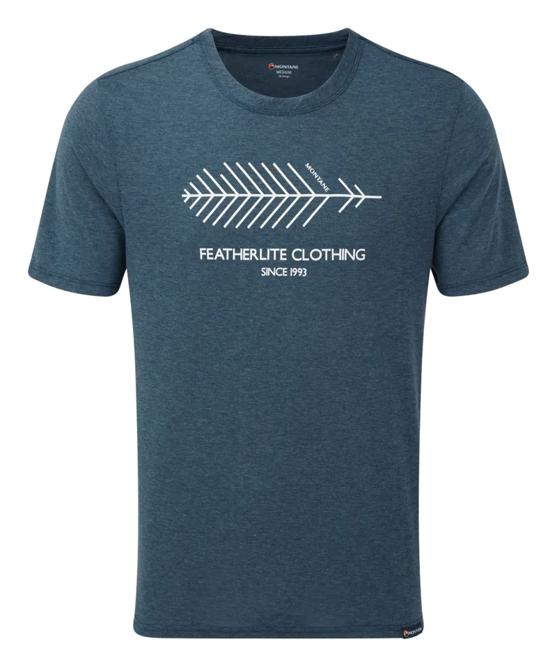 Montane Mens Neon Featherlite T-Shirt Narwhal Blue