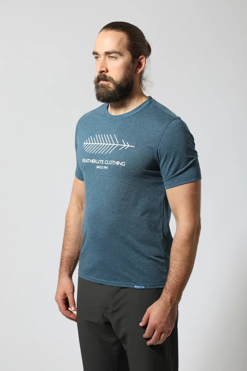 Montane Mens Neon Featherlite T-Shirt Narwhal Blue-3