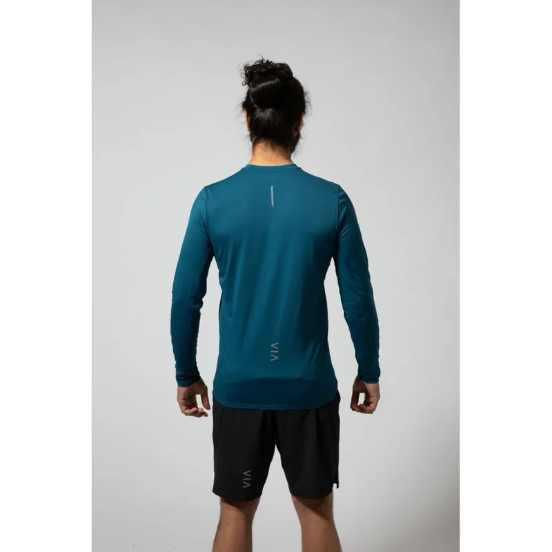 Montane Mens Sabre Long Sleeve T-Shirt Narwhal Blue-3