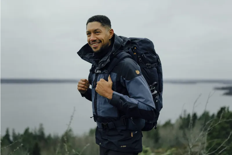 Fjallraven Mens Pine Half Zip Fleece Black-3