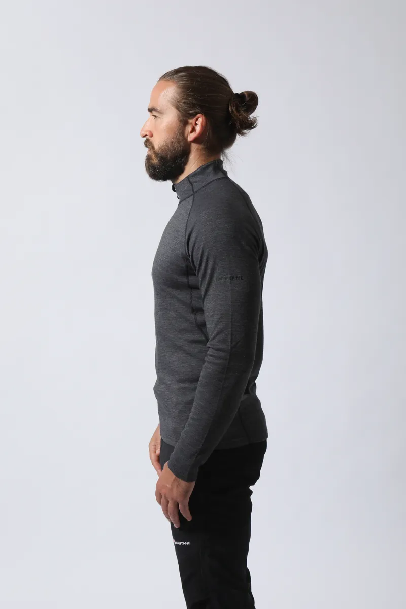 Montane Mens Primino 220 Zip Neck Black-4