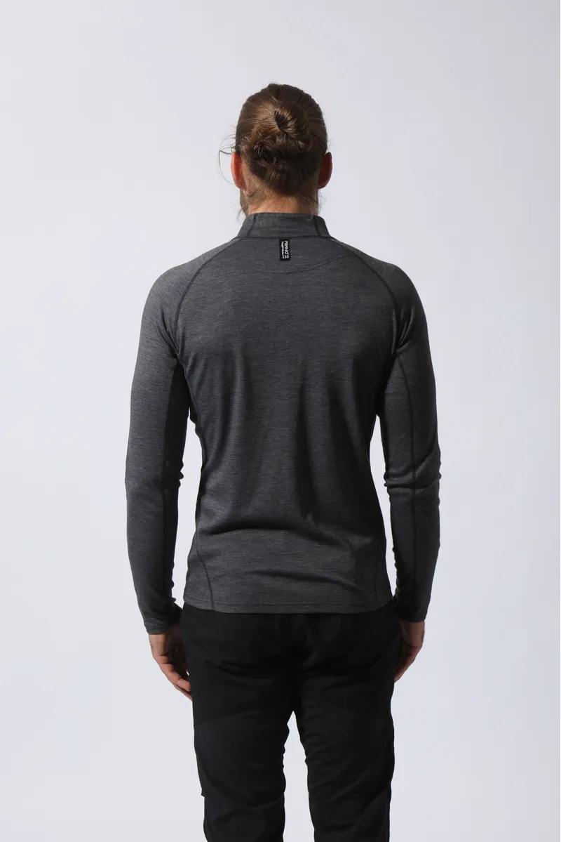 Montane Mens Primino 220 Zip Neck Black-2