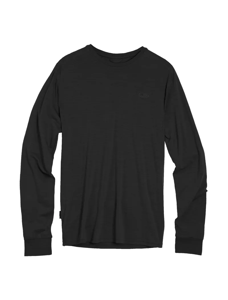 Icebreaker Mens Sphere LS Crewe Black
