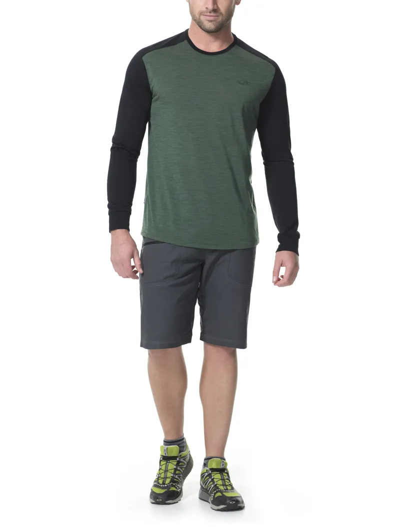 Icebreaker Mens Sphere LS Crewe Black-1