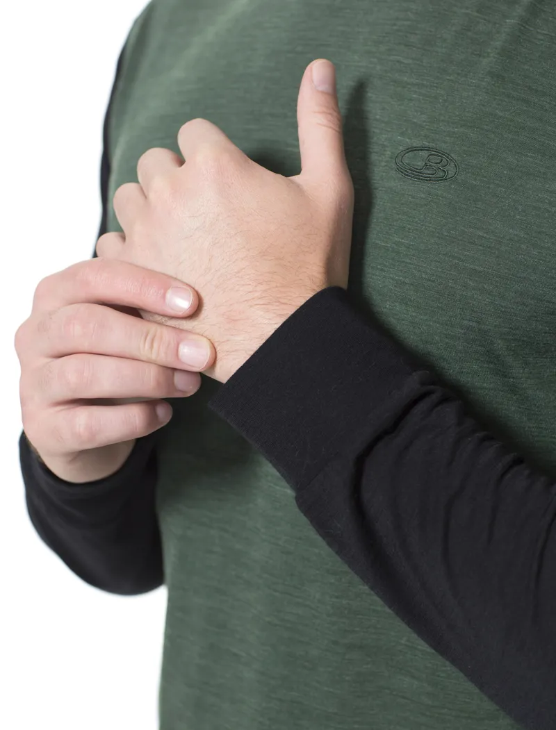 Icebreaker Mens Sphere LS Crewe Black-3