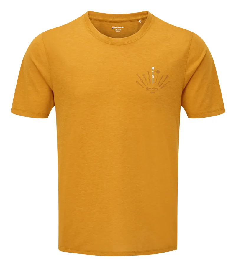 Montane Mens Trad T-Shirt Inca Gold