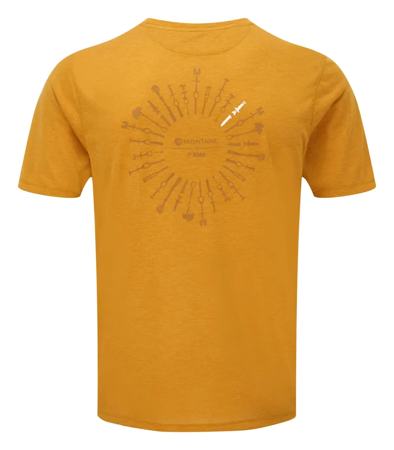 Montane Mens Trad T-Shirt Inca Gold-1