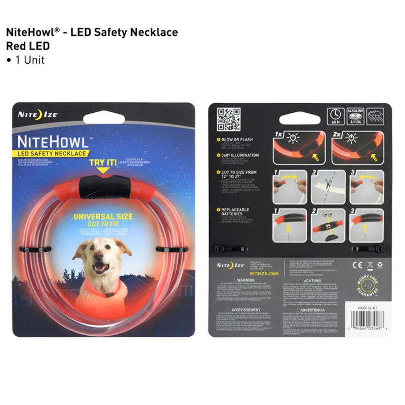 Niteize NiteHowl LED Safety Necklace Red