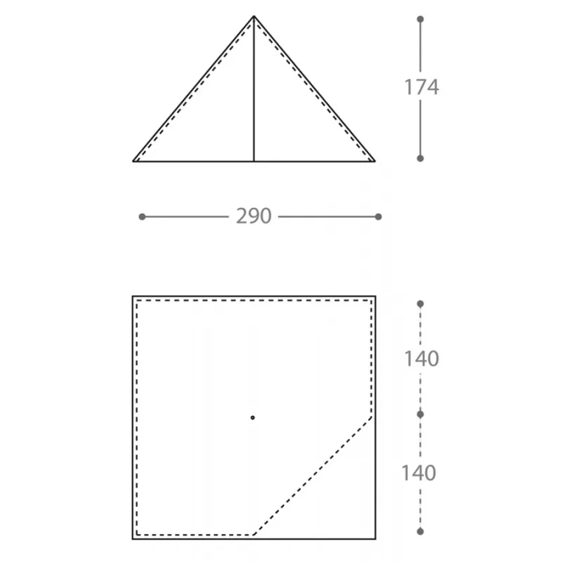 Nigor WickiUp 4 Person Lightweight Tent-4